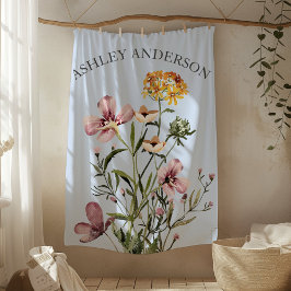 Waterverf Wildflower Boeket #1 Gepersonaliseerde n Fleece Deken