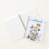 Waterverf Wildflower Boeket #1 Notitieboek (Binnen)