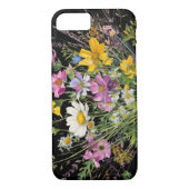 waterverf wildflower boeket op zwarte achtergrond Case-Mate iPhone case (Achterkant)