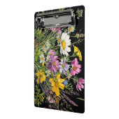 waterverf wildflower boeket op zwarte achtergrond mini klembord (Angled2)