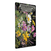 waterverf wildflower boeket op zwarte achtergrond mini klembord (Schuin)