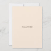 Waterverf Wildflower Boho Baby Brunch Kaart (Achterkant)