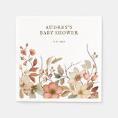 Waterverf Wildflower Boho Servet (Voorkant)