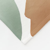 Waterverf Wildflower Boho Soft Pastel Spring Fleece Deken (Hoek)