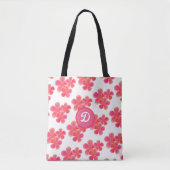 Waterverf Wildflower Botanical gepersonaliseerd Tote Bag (Voorkant)