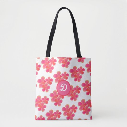 Waterverf Wildflower Botanical gepersonaliseerd Tote Bag (Voorkant)