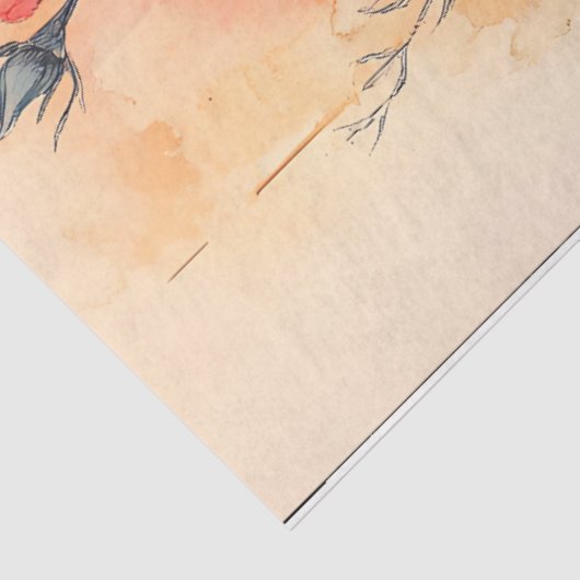  Waterverf Wildflower Bouquet Decoupage Tissuepapier (Detail)