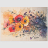  Waterverf Wildflower Bouquet Decoupage Tissuepapier (Voorkant)