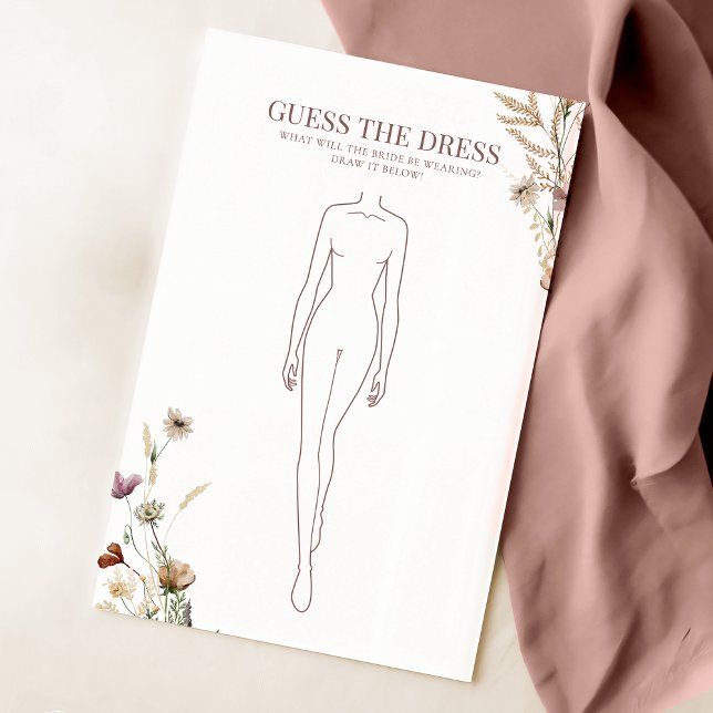 Waterverf Wildflower Bridal Guess The Dress Game (Creator heeft geüpload)