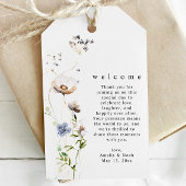 Waterverf Wildflower Bruiloft Welkom Cadeau Label Cadeaulabel