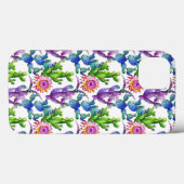 Waterverf Wildflower Cactus Patroon Case-Mate iPhone Case (Achterkant (horizontaal))