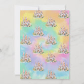 Waterverf Wildflower Castle Tie Verjaardag Kaart (Achterkant)