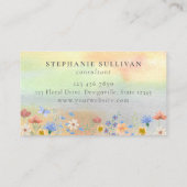 Waterverf Wildflower Consultant Visitekaartje (Achterkant)