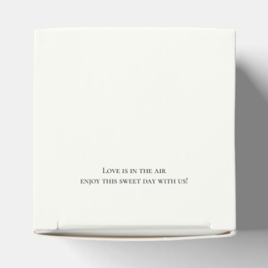 Waterverf Wildflower Crest Cube Bedankdoosjes (Bovenkant)