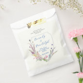 Waterverf Wildflower Crest Cube Bedankzakje (Gezegeld)