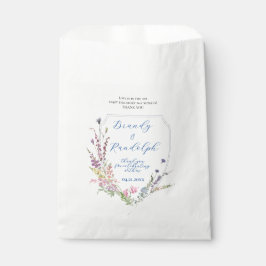 Waterverf Wildflower Crest Cube Bedankzakje