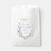 Waterverf Wildflower Crest Cube Bedankzakje (Voorkant)