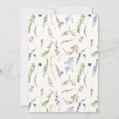 Waterverf Wildflower Crest Kaart (Achterkant)