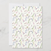 Waterverf Wildflower Crest Kaart (Achterkant)