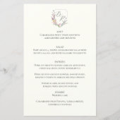 Waterverf Wildflower Crest Menu (Voorkant)