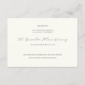 Waterverf Wildflower Crest receptie Informatiekaartje (Achterkant)