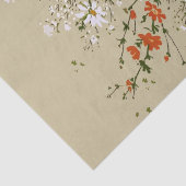  Waterverf Wildflower Daisy Bouquet Beige Tissuepapier (Detail)