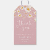 Waterverf Wildflower Dank u Label Cadeaulabel (Voorkant)