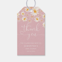 Waterverf Wildflower Dank u Label Cadeaulabel