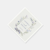 Waterverf Wildflower Floral bruiloft uitnodigingen Servet (Hoek)