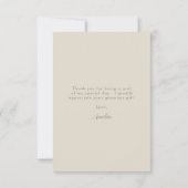 Waterverf Wildflower Floral Vrijgezellenfeest Bedankkaart (Achterkant)