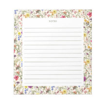 Waterverf Wildflower Florals Notitieblok