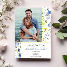 Waterverf Wildflower Foto De datum opslaan