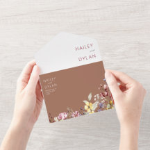 Waterverf Wildflower Fotozegel en verzend