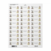 Waterverf Wildflower Garden Floral Retouradres Etiket (Full Sheet)