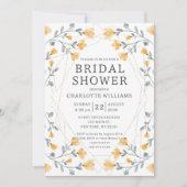 Waterverf Wildflower Geel Vrijgezellenfeest Kaart (Voorkant)