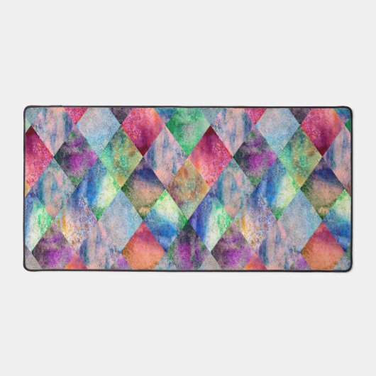 Waterverf Wildflower gepersonaliseerd Bureaumat (Voorkant)