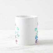 Waterverf Wildflower gepersonaliseerde bruidsmeisj Koffiemok (Center)