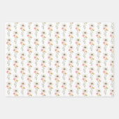 Waterverf Wildflower Gepersonaliseerde Verjaardag Inpakpapier Vel (Voorkant 3)