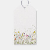 Waterverf Wildflower Gift Label Cadeaulabel (Achterkant)