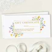 Waterverf Wildflower Goud Lijst Cadeaubon