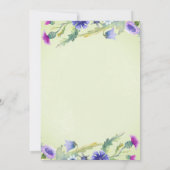 Waterverf wildflower groen Moederdag Brunch Kaart (Achterkant)