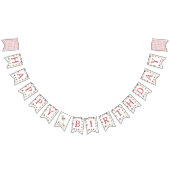 Waterverf Wildflower Happy Birthday Banner (Alle)