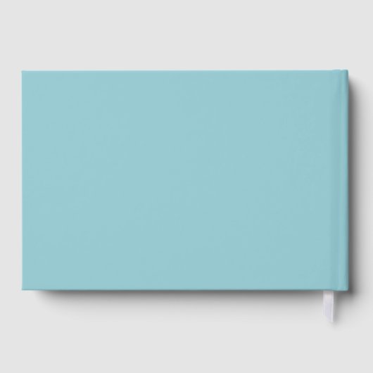 Waterverf Wildflower Krans Bloemen Bruiloft Gastenboek (Achterkant)