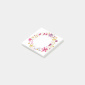 Waterverf Wildflower krans Post-it® Notes (Schuin)