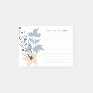 Waterverf Wildflower Kruiden Naam Gevoerde Leeg Post-it® Notes