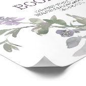 Waterverf Wildflower Lavender Floral Business Poster (Hoek)
