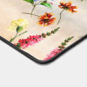 Waterverf Wildflower Lint Gepersonaliseerde naam Bureaumat (Hoek)