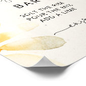 Waterverf wildflower margarita Bar Poster (Hoek)