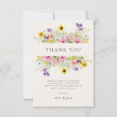 Waterverf Wildflower Meadow Bedankkaart (Voorkant)