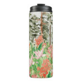 Waterverf Wildflower Meadow Bloemen Thermosbeker (Voorkant)